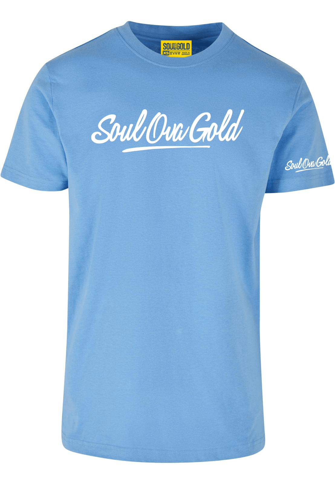 Soul Ova Gold Men's Tees Stick 2 The Script Classic fit T-Shirt (Horizon Blue)