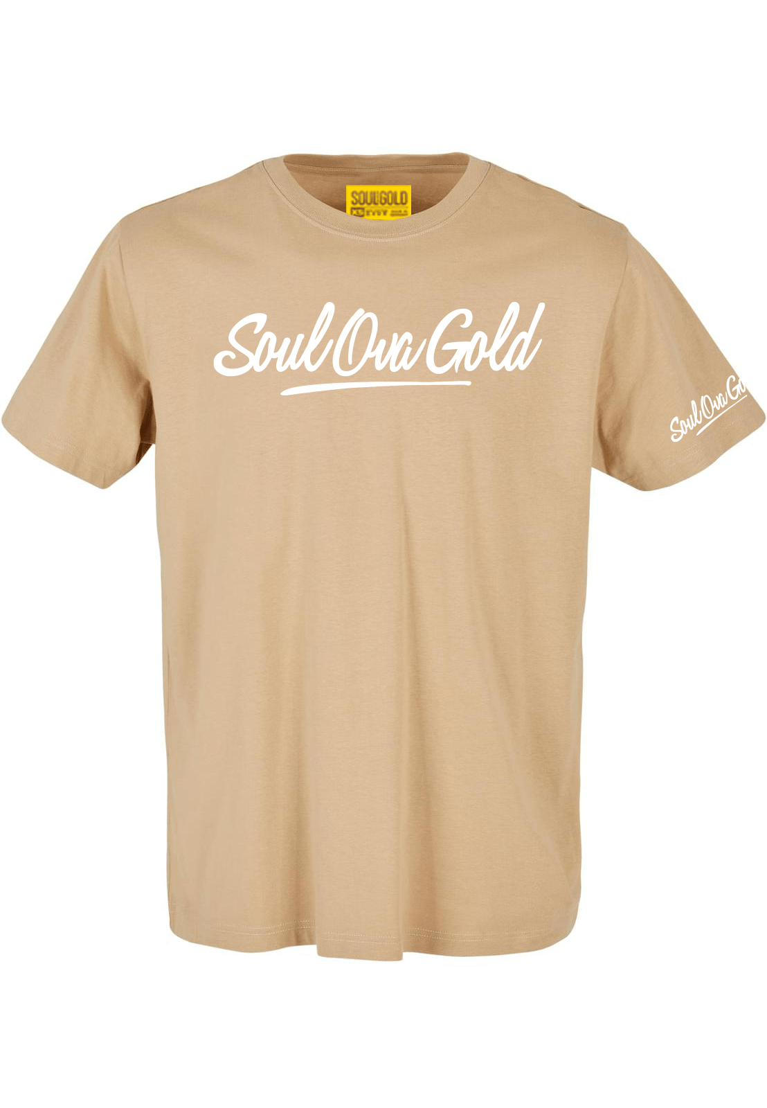Soul Ova Gold Men's Tees Stick 2 The Script Classic fit T-Shirt (Union Beige)