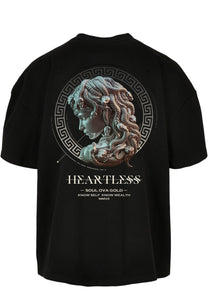 Soul Ova Gold Clothing Heartless(Black w/Pearl Print) Ultra Heavy Cotton Box Tee