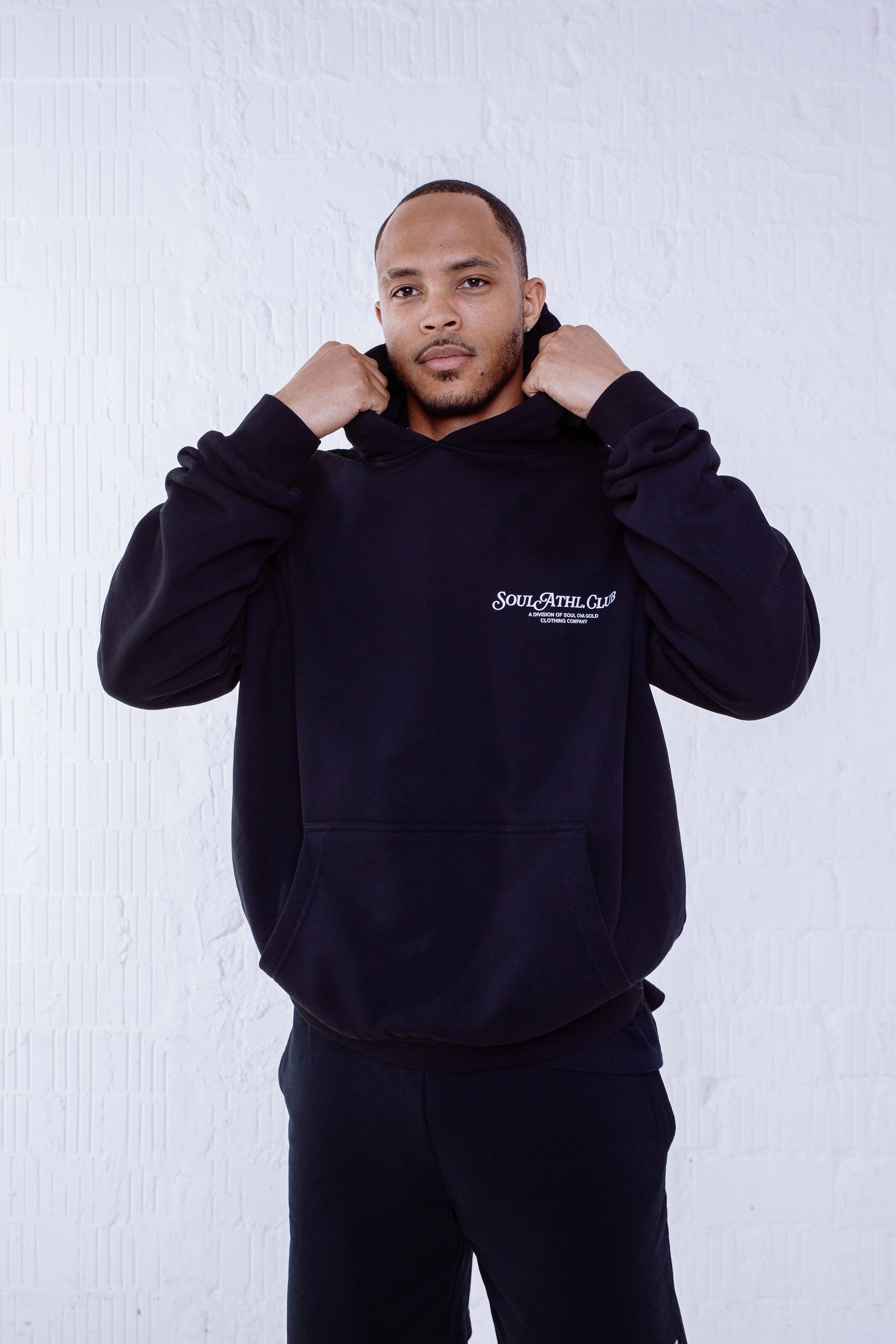Soul Ova Gold Clothing Sky Runner Black Ultra Heavy Hoodie Sky Runner Black Ultra Heavy Hoodie