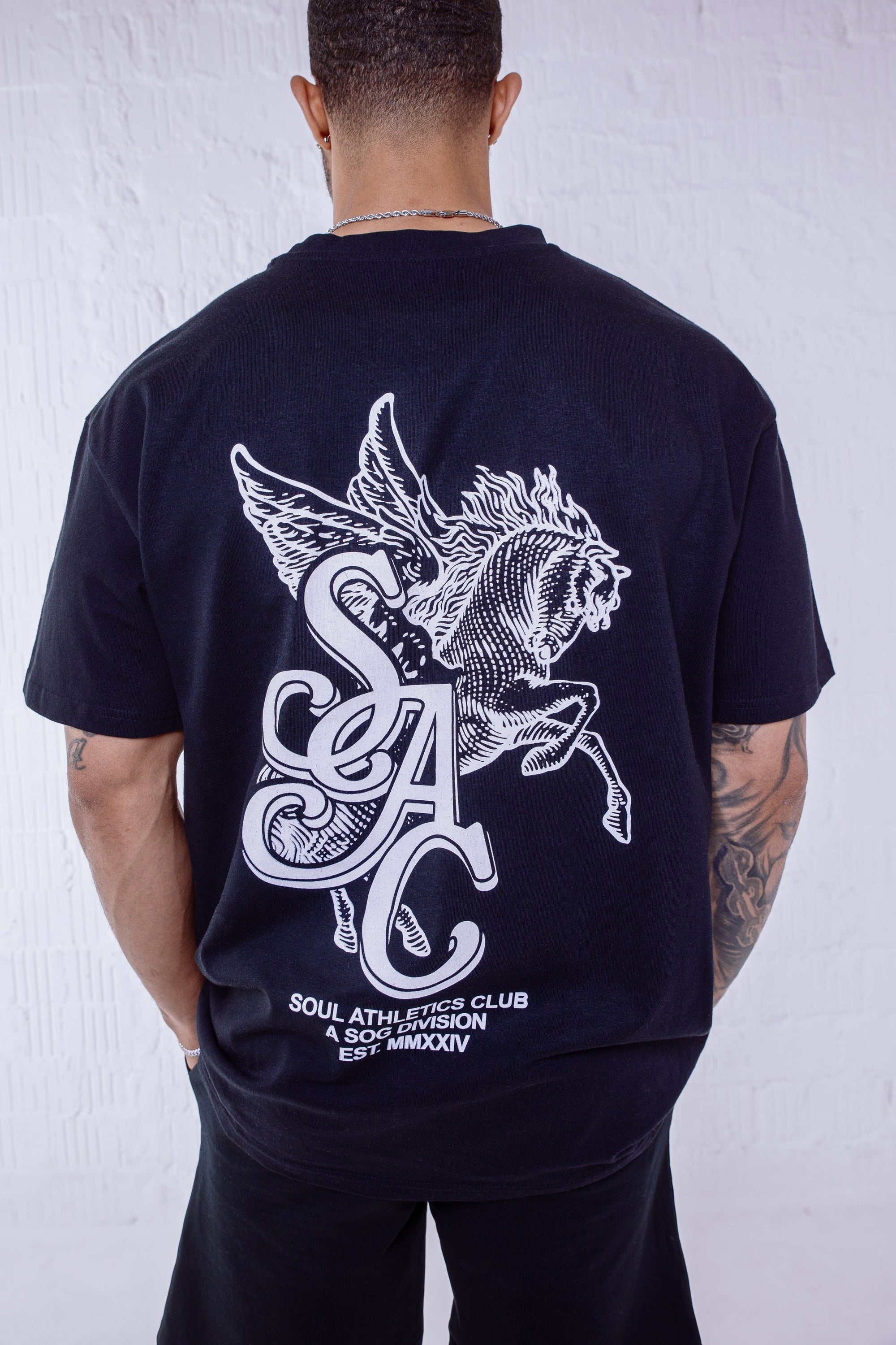 Soul Ova Gold Clothing Sky Runner Black Ultra Heavy Tee Sky Runner Black Ultra Heavy Tee
