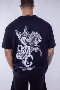 Soul Ova Gold Clothing Sky Runner Black Ultra Heavy Tee Sky Runner Black Ultra Heavy Tee
