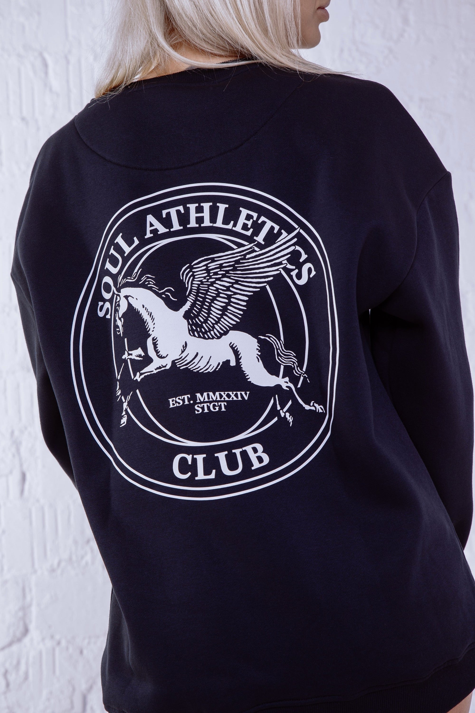 Soul Ova Gold Clothing Solitude Sprinter Sweatshirt – Black Solitude Sprinter Sweatshirt – Black