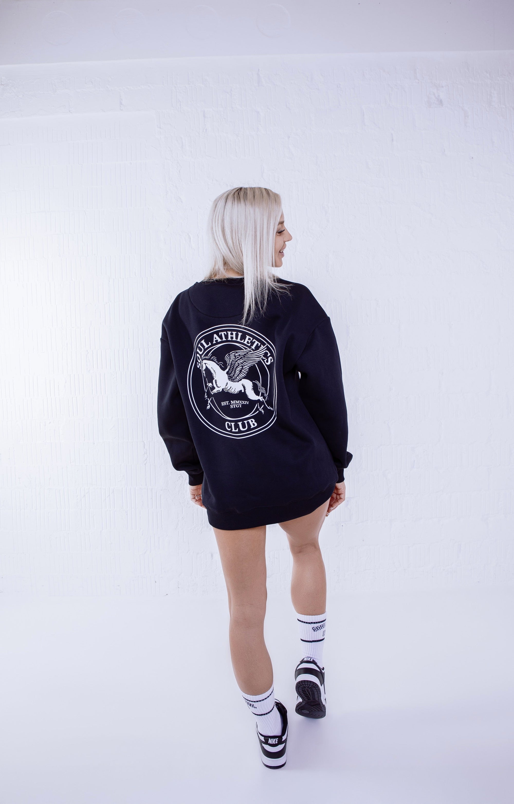 Soul Ova Gold Clothing Solitude Sprinter Sweatshirt – Black Solitude Sprinter Sweatshirt – Black