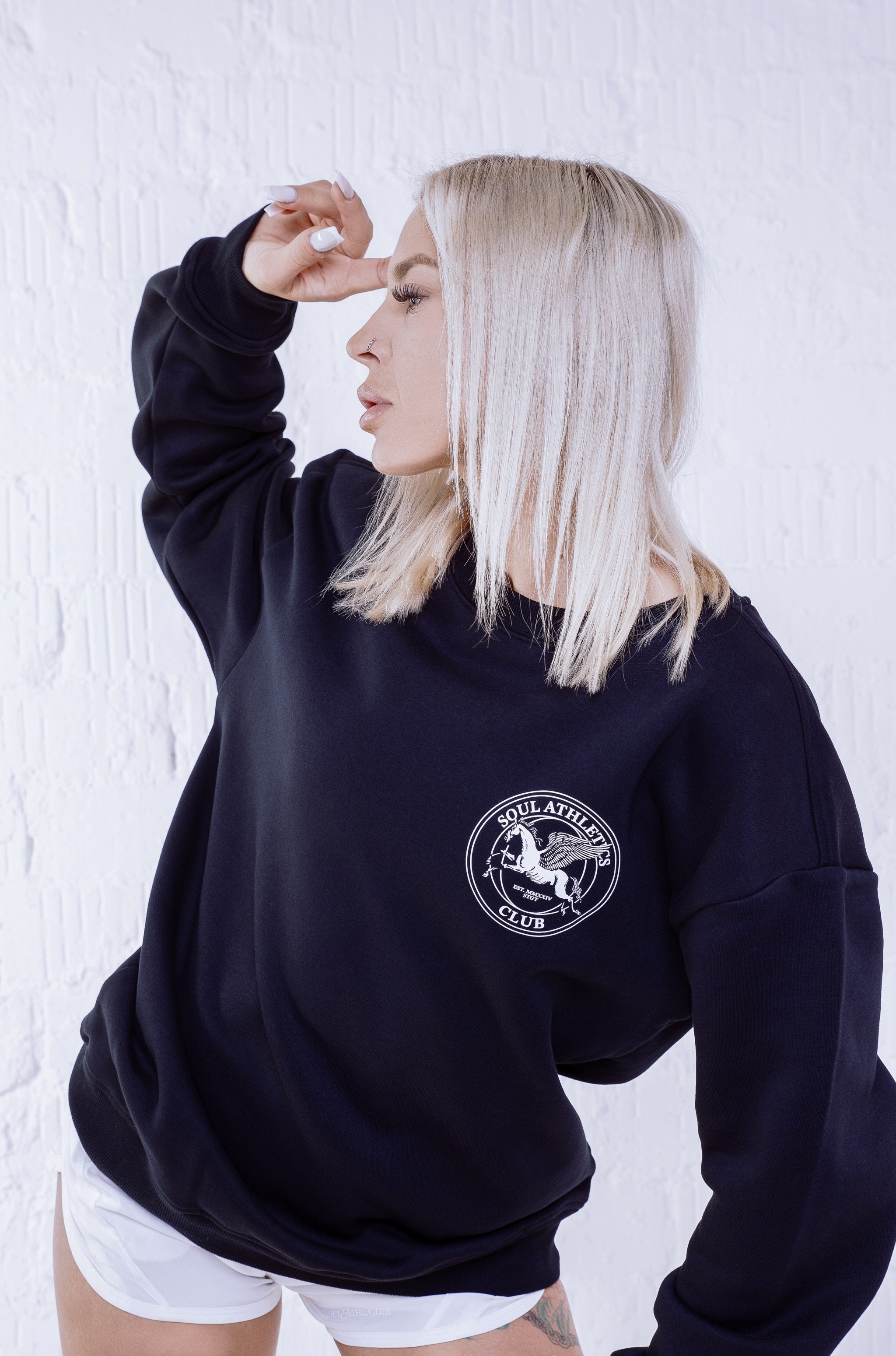 Soul Ova Gold Clothing Solitude Sprinter Sweatshirt – Black Solitude Sprinter Sweatshirt – Black
