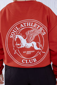 Soul Ova Gold Clothing Solitude Sprinter Sweatshirt – City Red Solitude Sprinter Sweatshirt – City Red