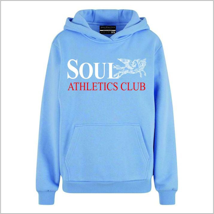 Soul Ova Gold Clothing Women's Noble Soar Fluffy Hoodie (Sky Blue) Women's Noble Soar Fluffy Hoodie (Sky Blue)