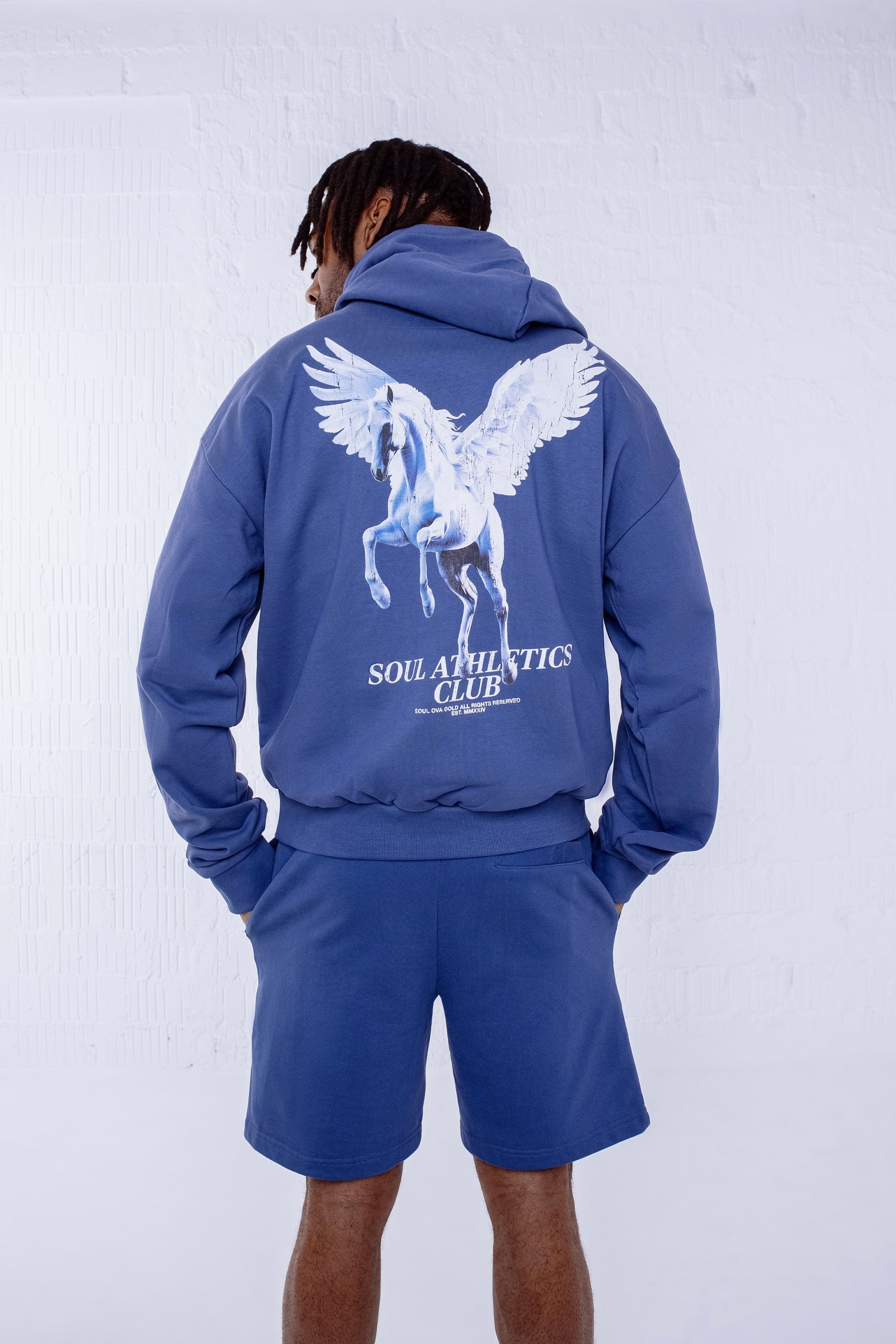 Soul Ova Gold Men's Hoodies Soul Ascend Oversized Hoodie – Vintage Blue Soul Ascend Oversized Hoodie – Vintage Blue