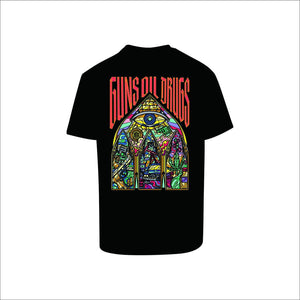 Soul Ova Gold Men's Tees In G.O.D. We Trust Heavyweight Oversized T-shirt (Black) In G.O.D. We Trust Men's Heavyweight T-Shirt (Black) | Soul Ova Gold