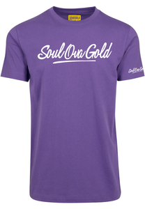 Soul Ova Gold Men's Tees Stick 2 The Script Classic fit T-Shirt (Ultra Violet)