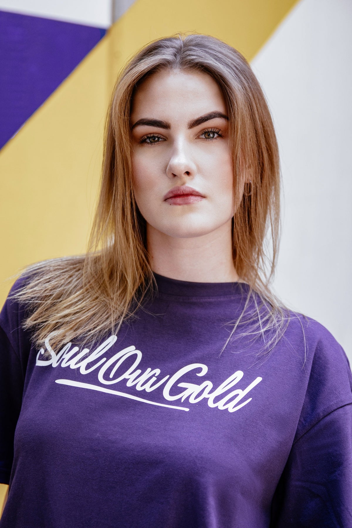 Soul Ova Gold Men's Tees Stick 2 The Script Classic fit T-Shirt (Ultra Violet)