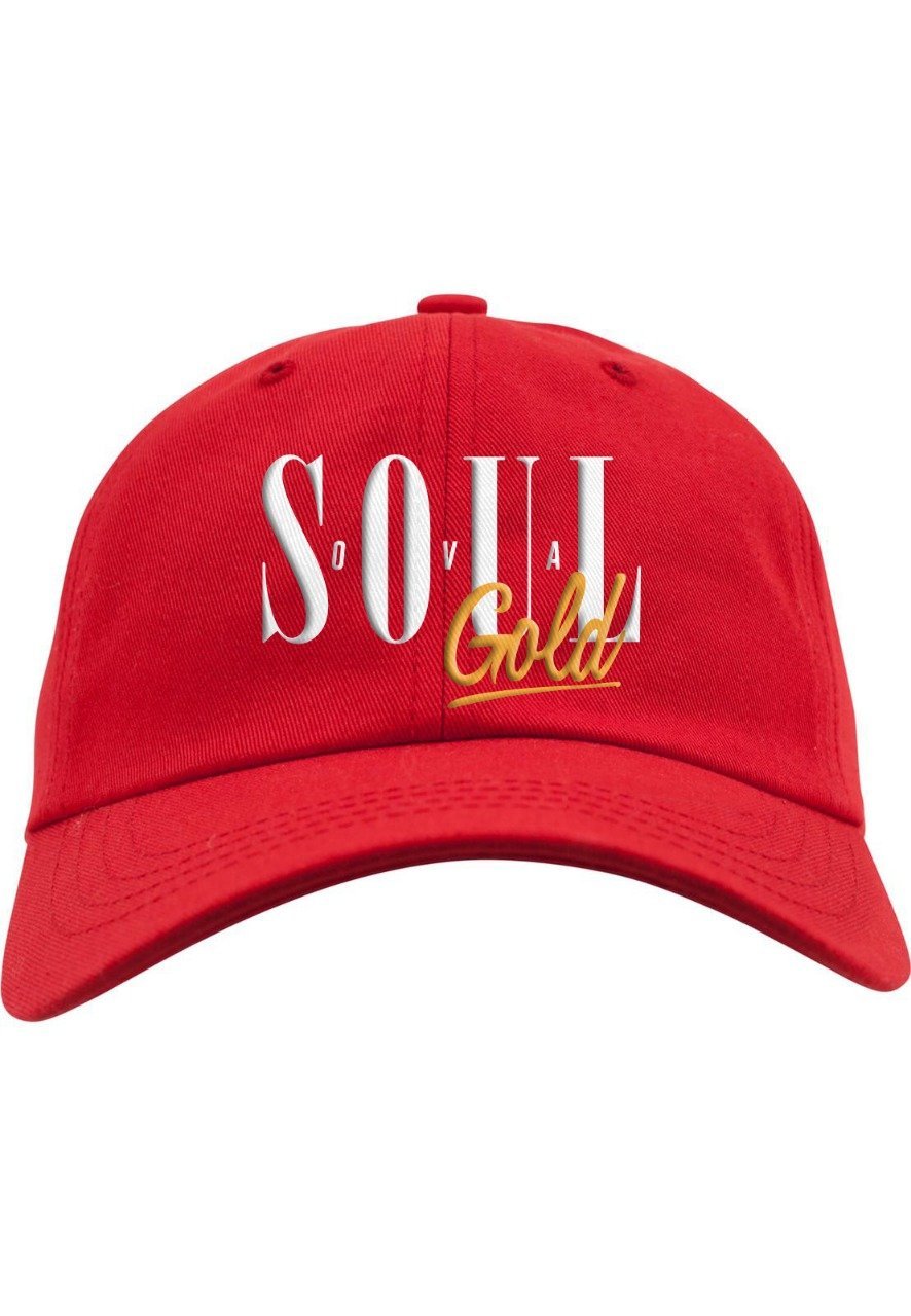 Soul Ova Gold Dad Hats OSFA Nothing Can Come Between Us Dad Hat (Red)