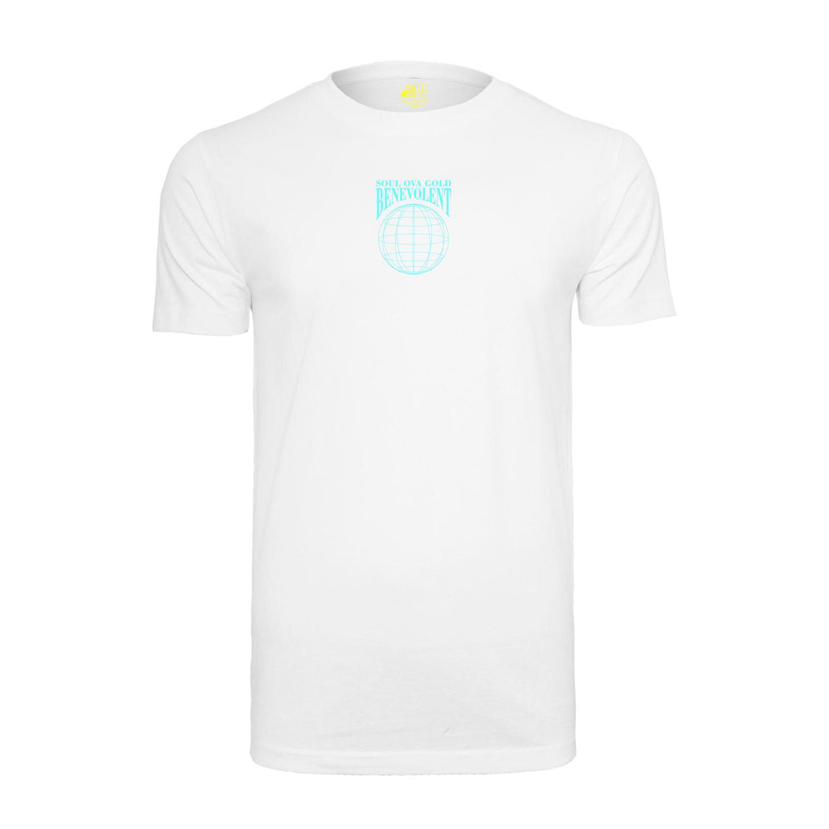 Soul Ova Gold Men's Tees Benevolent T-Shirt (White) Men's Premium Benevolent White T-shirt | Soul Ova Gold 