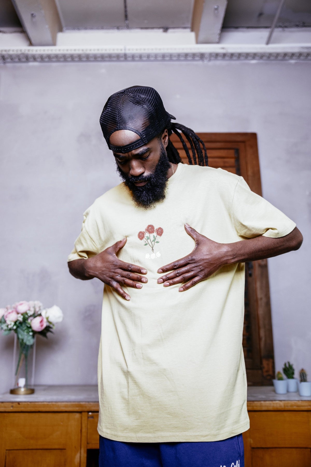 Soul Ova Gold Men's Tees No Roses Heavyweight T-Shirt (Pale Moss) No Roses Heavyweight T-Shirt (Pale Moss)  | Soul Ova Gold