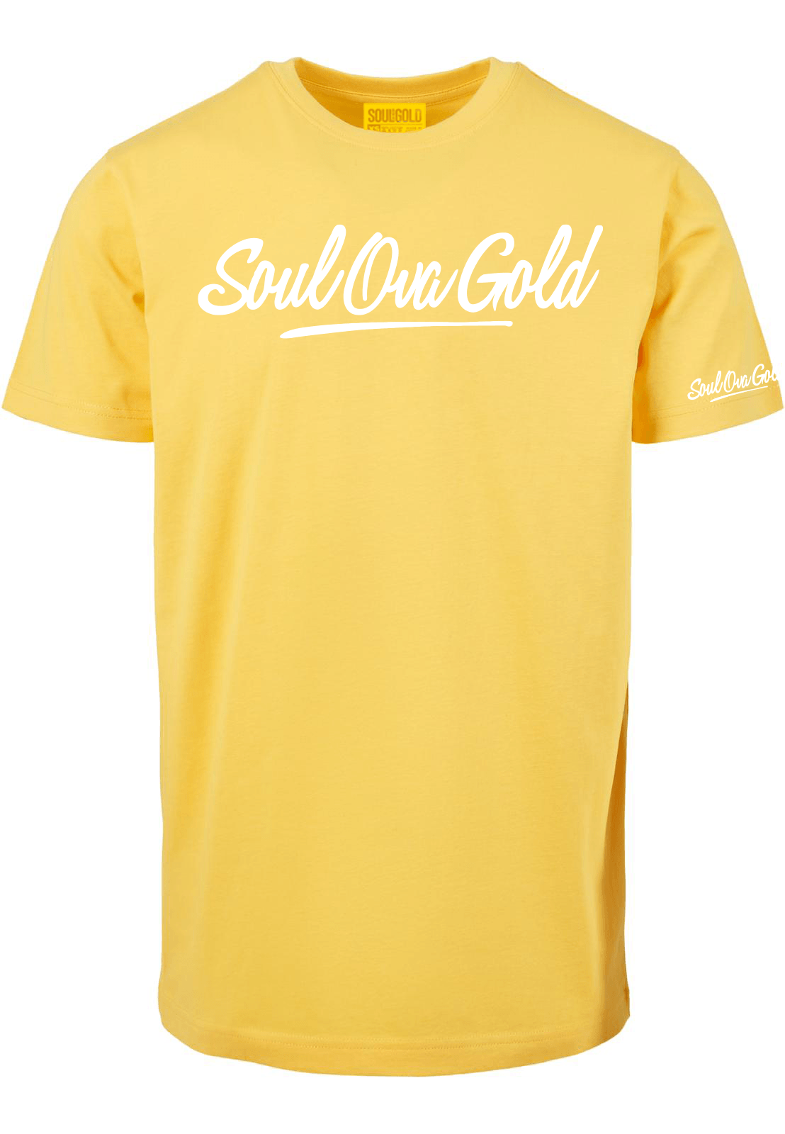 Soul Ova Gold Men's Tees Stick 2 The Script Classic fit T-Shirt (Taxi Yellow)
