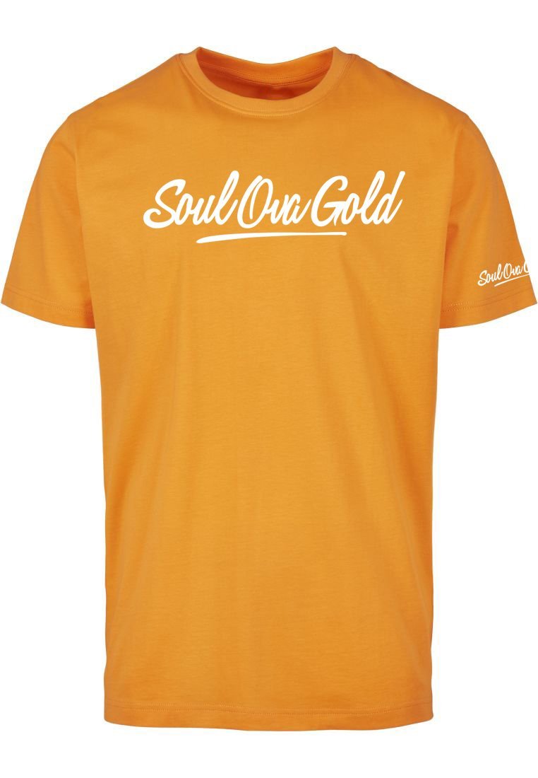 Soul Ova Gold Men's Tees Stick To The Script T-Shirt (Burnt Orange)