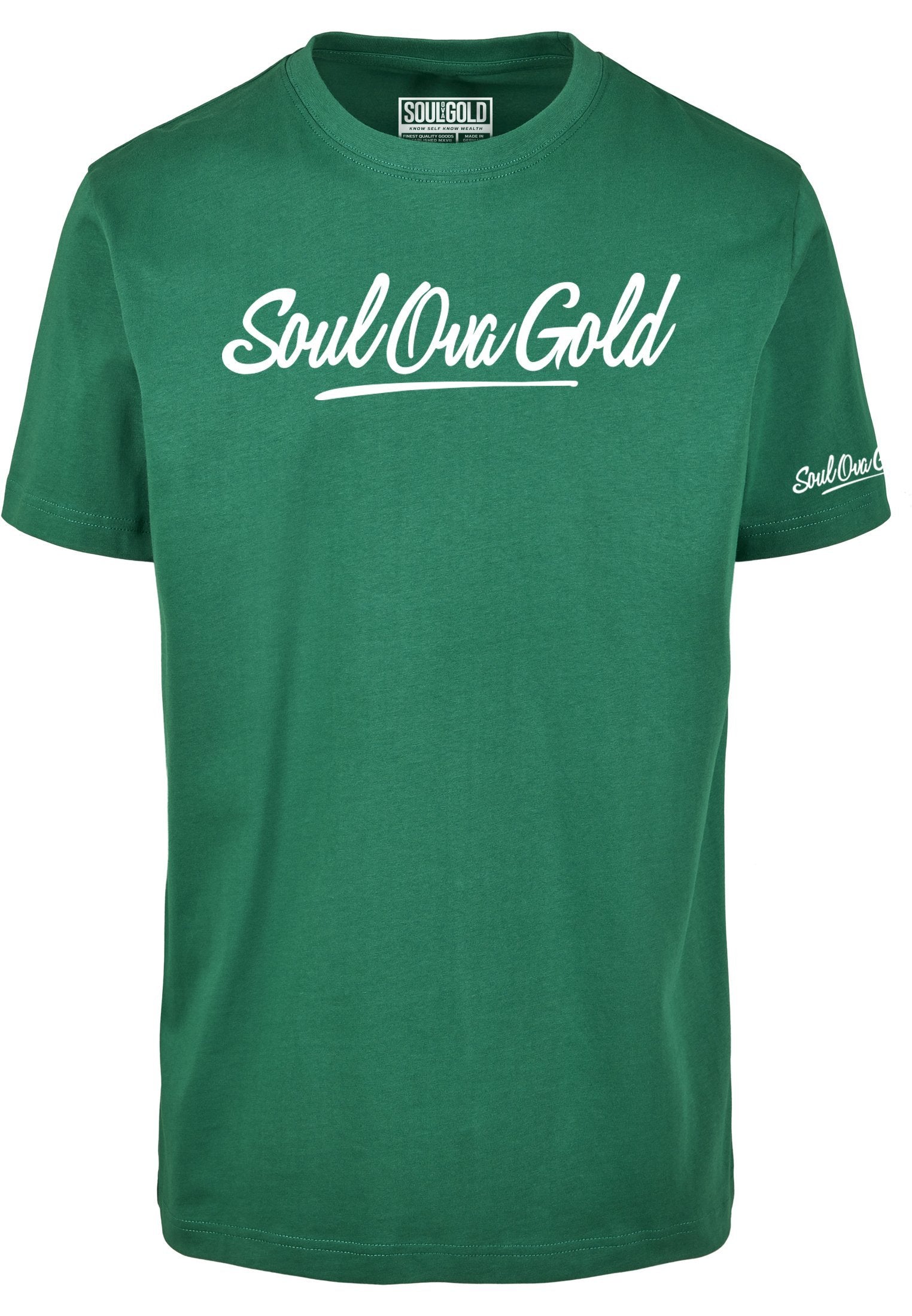 Soul Ova Gold Men's Tees Stick To The Script T-Shirt (Forrest Green)