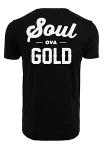 Soul Ova Gold Tees Hard To Earn Men’s Tee (Black)
