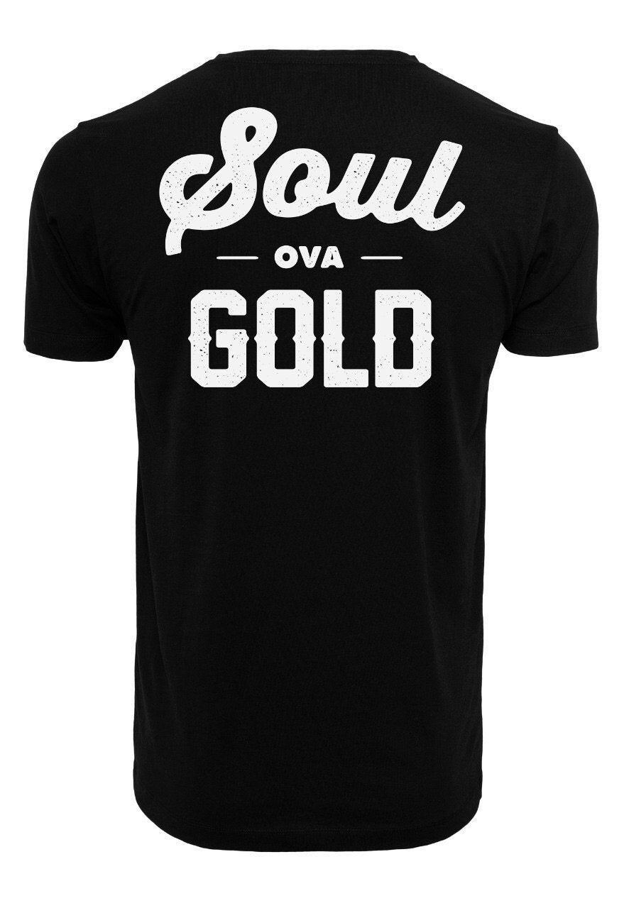 Soul Ova Gold Tees Hard To Earn Men’s Tee (Black)
