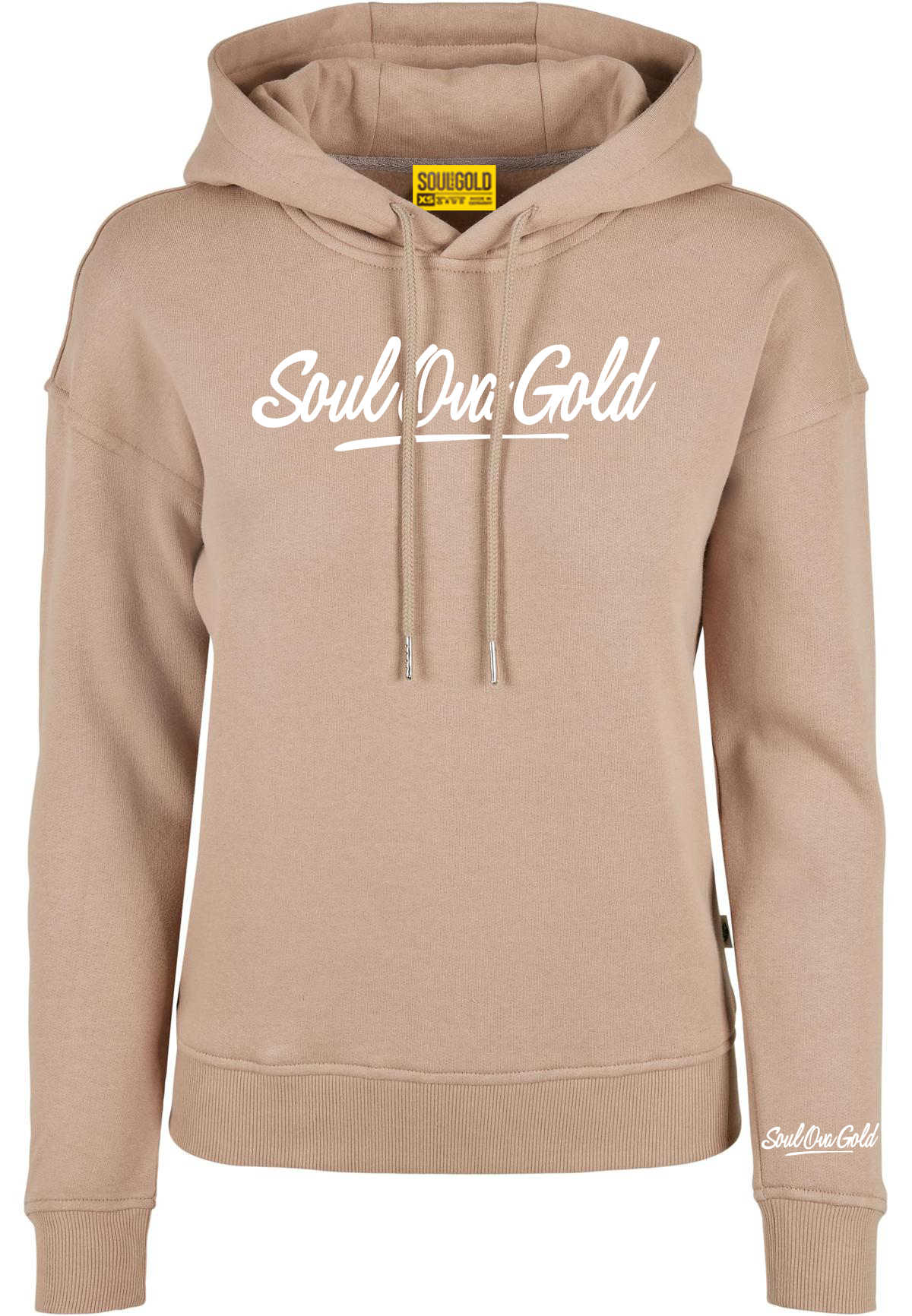 Gold hoodie women's best sale