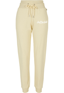 Soul Ova Gold Women's Sweatpants Stick 2 The Script Ladies Organic High Waist Sweat Pants (Soft Yellow)